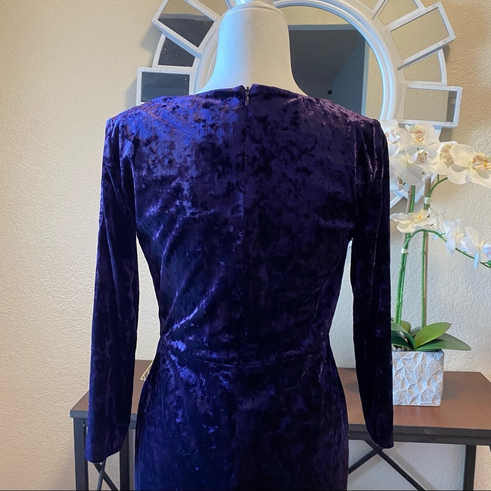 Lauren Ralph Lauren Floor-Length Velvet Dress 2 - Picture 10 of 13